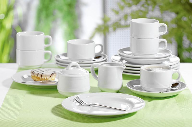 Kaffeeservice incl. Besteck für 24 Personen (6 pro Karton)